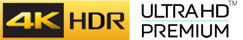 Logo's van 4K HDR en Ultra HD Premium